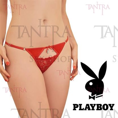 Colaless string de microfibra con puntilla